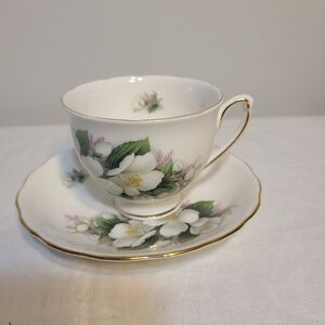 Floral Teacup and Saucer Set